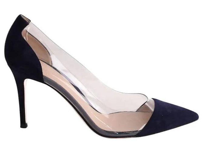 Gianvito Rossi Talons bleus marine Bleu Marine
