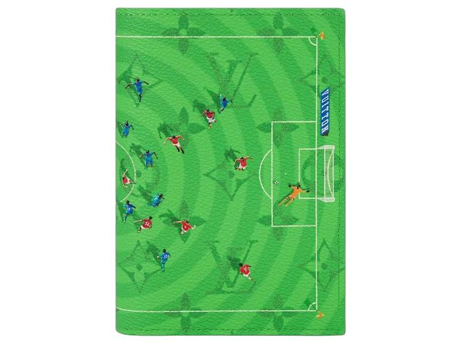 Funda de pasaporte Louis Vuitton Soccer Verde