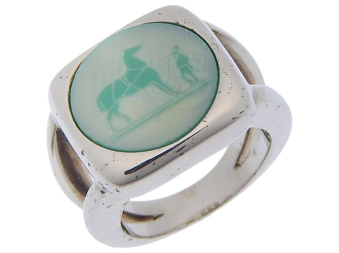 Ring Hermès Anello Corozo Hermes in Argento 925