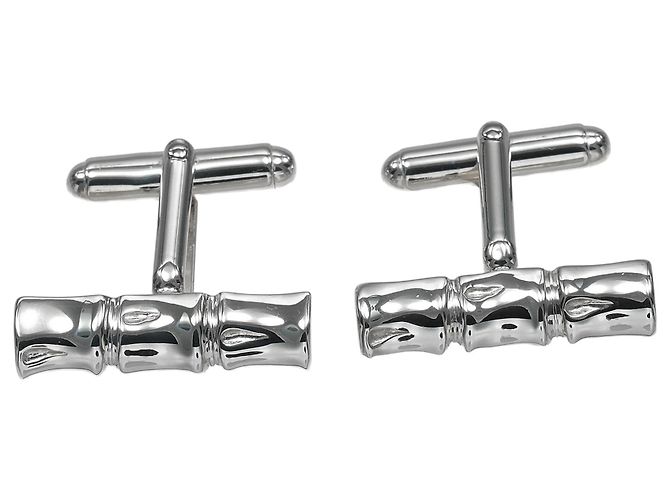 Abotoaduras Tiffany & Co. Bamboo em prata 925