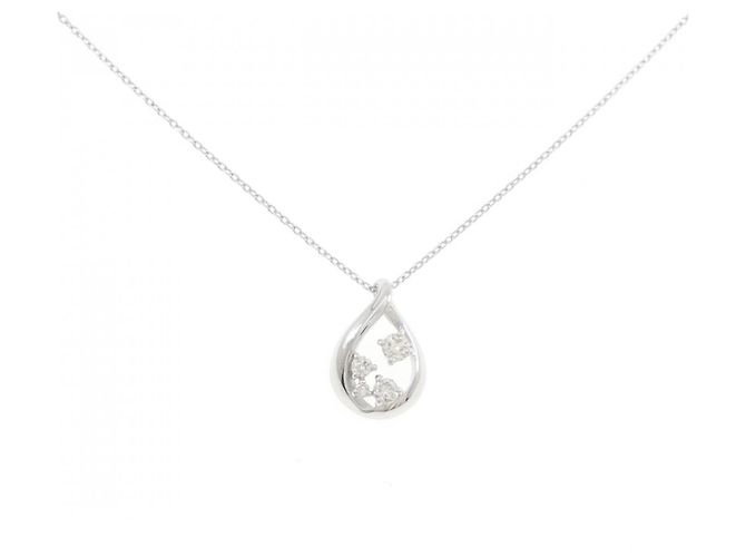 Autre Marque Collar de diamantes Au750 Plata