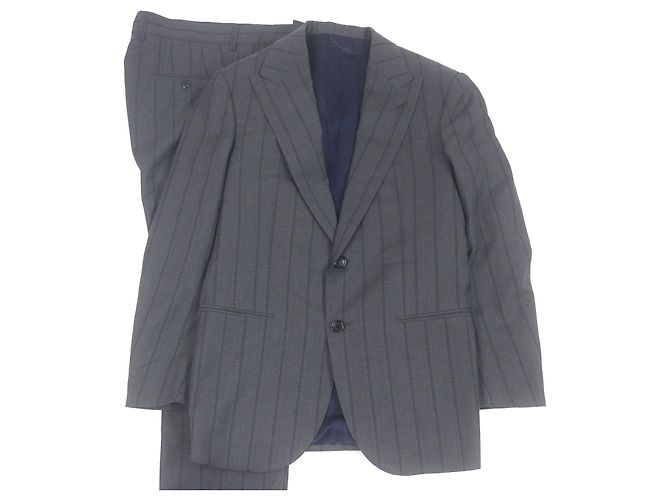 Terno Slim Louis Vuitton Pont Neuf Marrom Cinza