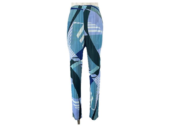 Issey Miyake PLEATS PLEASE Plissierte Polyesterhose Mehrfarben