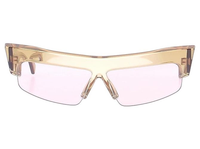 Phoebe Philo Occhiali da sole in plastica beige