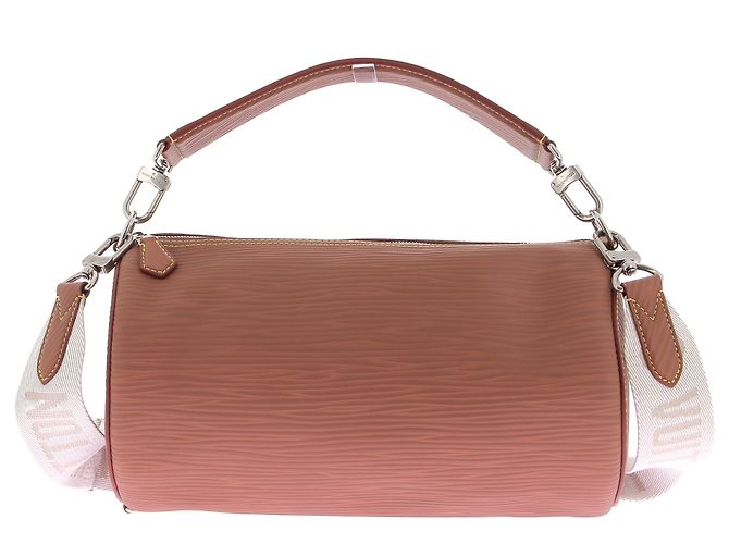 Bolsa de mão Louis Vuitton Polochon Soft em couro marrom