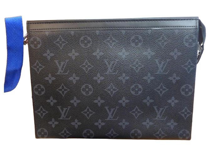 Pochette Louis Vuitton Monogram Eclipse Anthrazitgrau