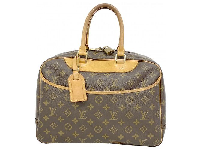 Borsa Louis Vuitton Monogram Deauville Marrone
