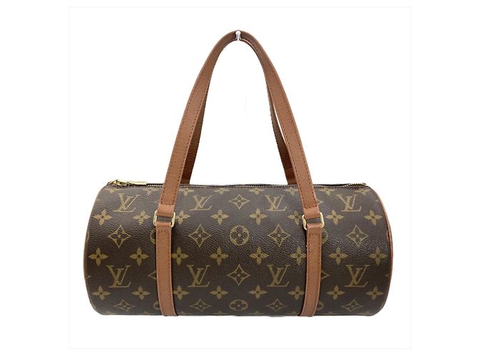 Louis Vuitton Papillon 30 Handbag Brown