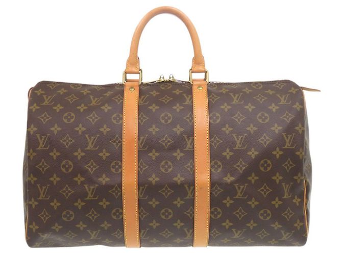 Sac Boston Louis Vuitton Keepall 45 Monogram Marron