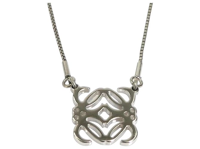 Collana Loewe Anagram Metal Silver da donna Argento