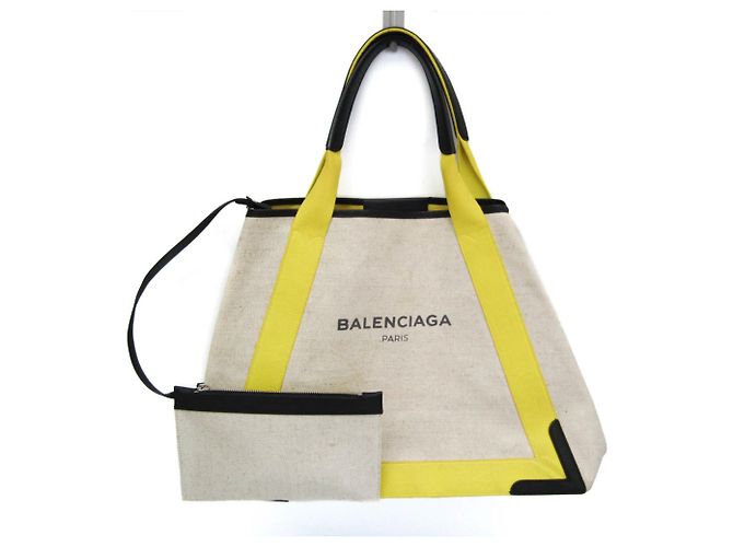 Sac cabas Balenciaga Navy Cabas M