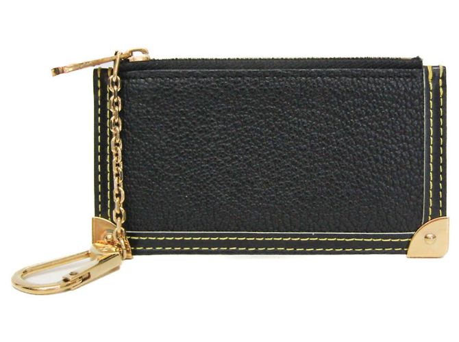 Louis Vuitton Suhali Key Pouch M91824 Black