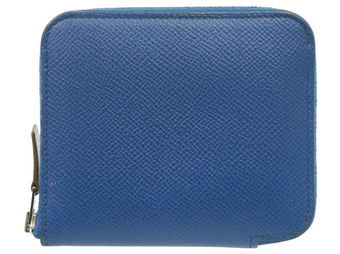 Hermès Monedero Azap Hermes en Bleu Saphir Azul