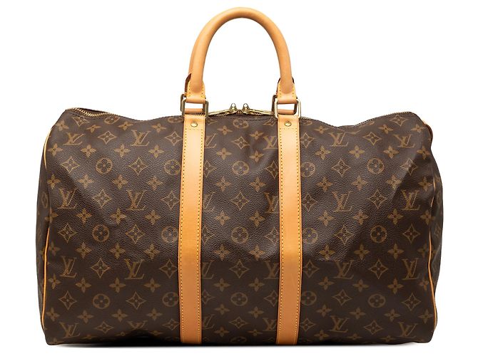 Louis Vuitton Marrom Monogram Keepall 45