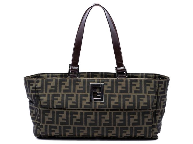 Fendi Brown Zucca Canvas Tote