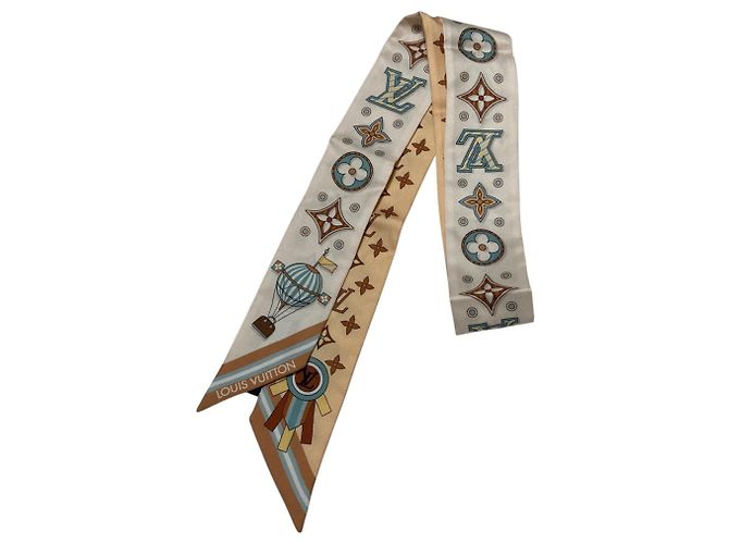 Pañuelo de seda Bandeau BB From the Cloud Louis Vuitton Multicolor Beige