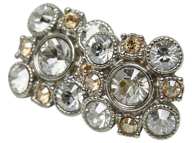 Chanel Ohrstecker aus silberfarbenem Metall