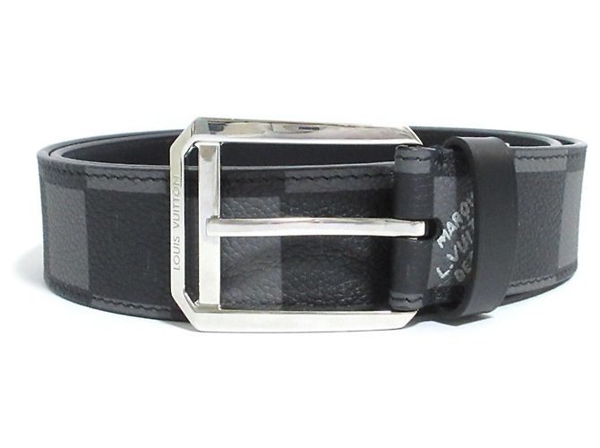 Cintura Louis Vuitton Architect Damier Graphite Archives Marrone Nero