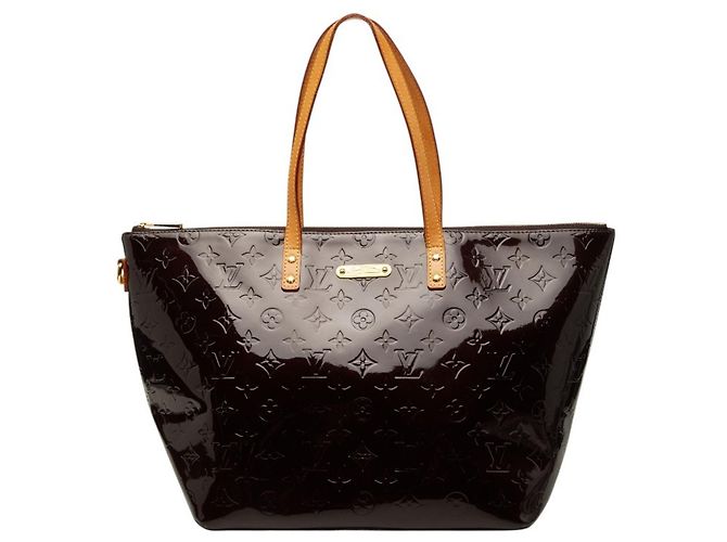 Bolso Louis Vuitton Monogram Vernis Bellevue GM Burdeos Púrpura