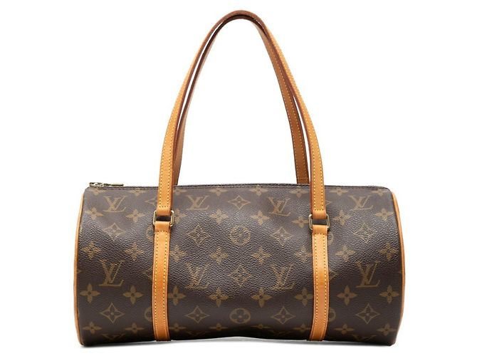 Bolso Louis Vuitton Monogram Papillon 30 Castaño Monograma