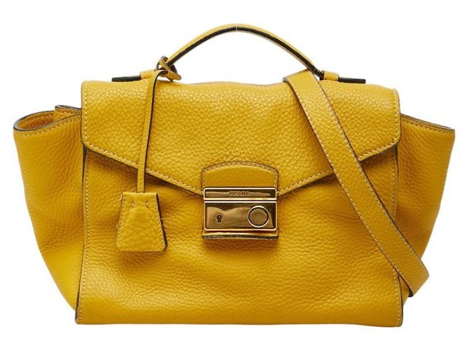 Borsa a mano/Borsa a tracolla Prada Soundrock Giallo