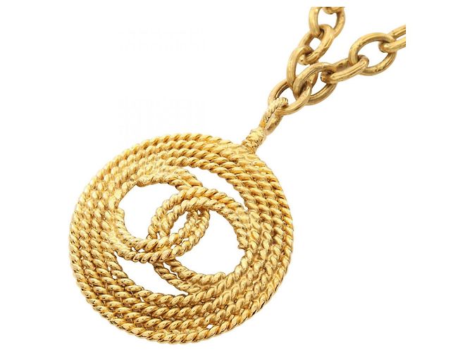 Chanel Coco Mark Halskette vergoldet Golden