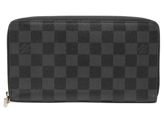 Louis Vuitton Damier Graphite Long Wallet Black Damier ebene