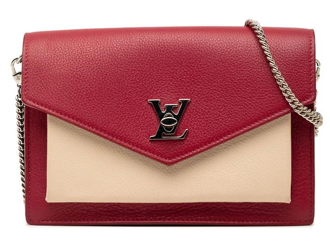 Bolsa de Ombro e Transversal Pochette Lockme Chain Louis Vuitton Bege