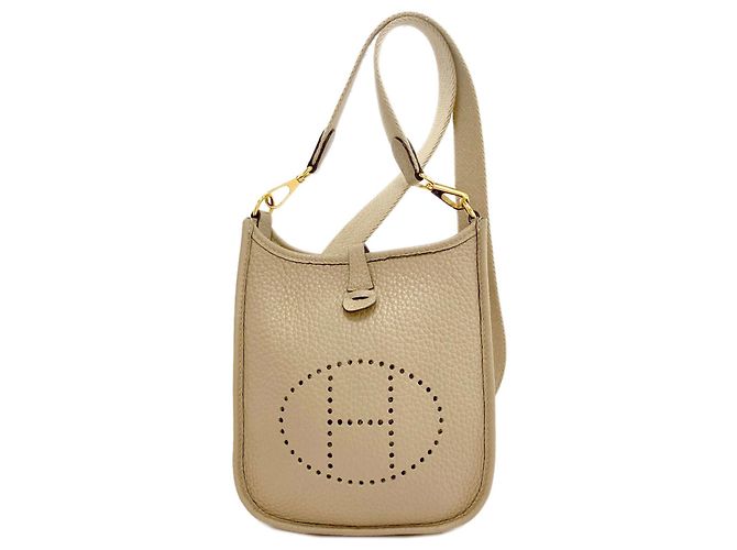 Hermès Bolsa de ombro Hermes Evelyne TPM Bege