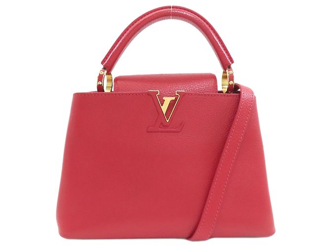 Borsa Louis Vuitton Capucines BB Rosso