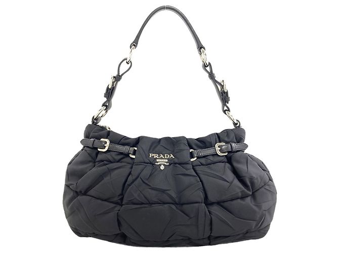 Bolso de nylon negro Prada