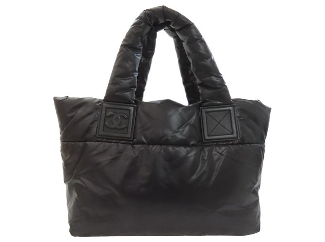 Chanel Coco Cocoon Tote Bag aus schwarzem Nylon