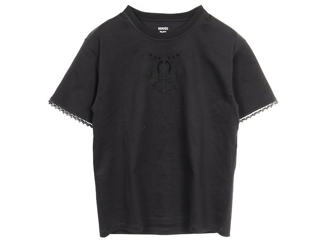 Hermès Top in cotone Hermes Nero