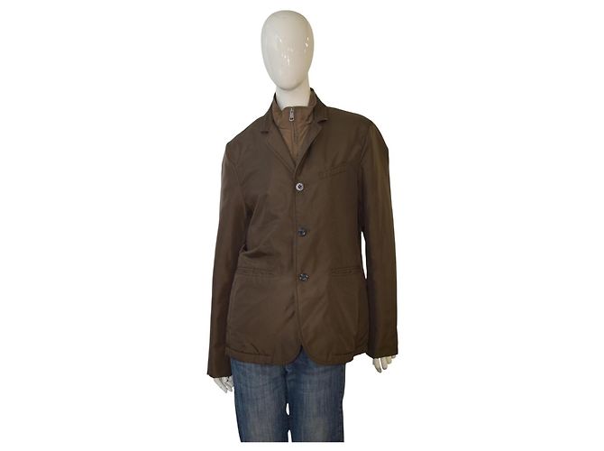 Burberry Brit gesteppte Jacke Braun Damen Größe S Nova Check Futter Leichter Mantel