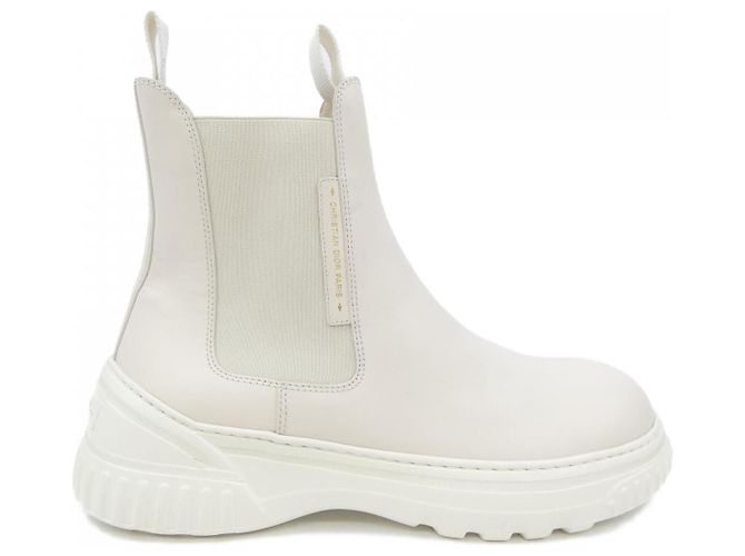 Botas de pele de vitelo Christian Dior MDI780VEA Branco