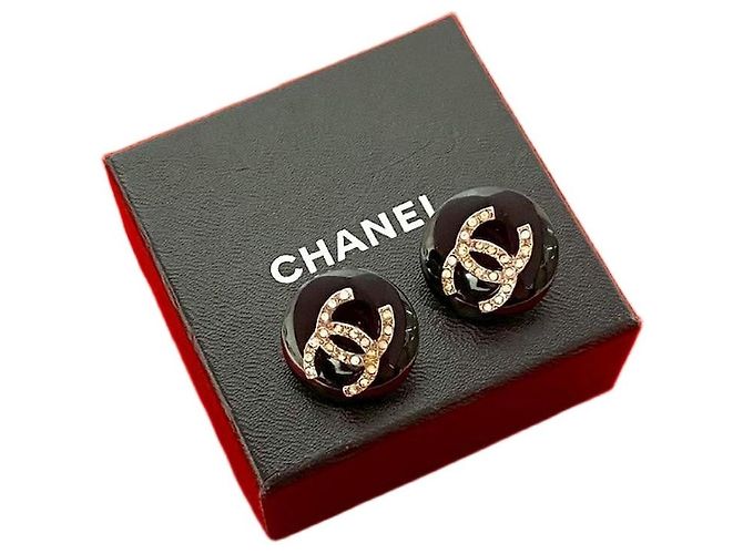 Orecchini a clip Chanel Coco Mark Nero 