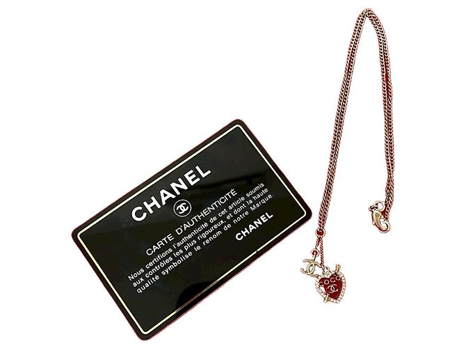 Collar Chanel Coco Mark Corazón Dorado