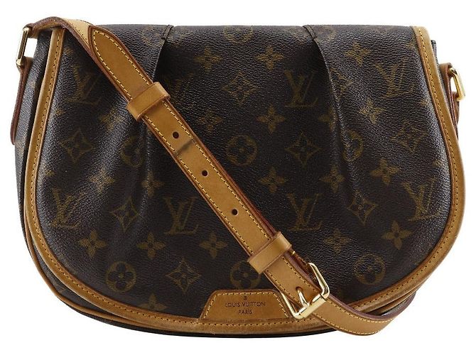 Bolsa de Ombro Louis Vuitton Menilmontant Monogram Marrom