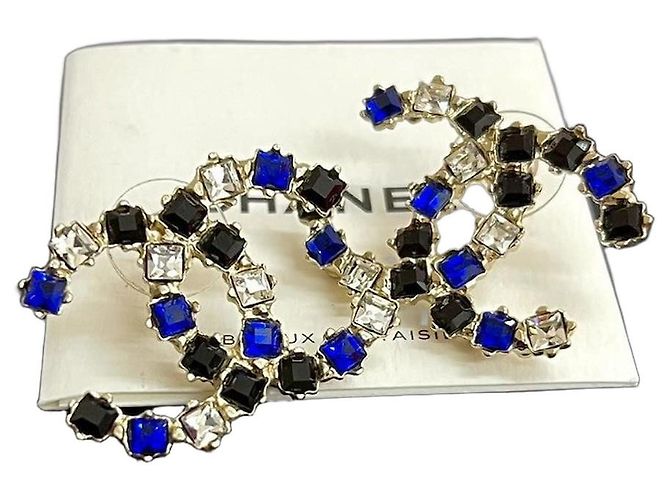 Boucles d'oreilles Chanel Coco Mark Doré