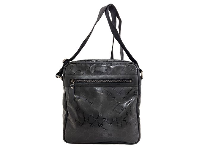 Borsa a Spalla Gucci 201448 GG Imprime Nero