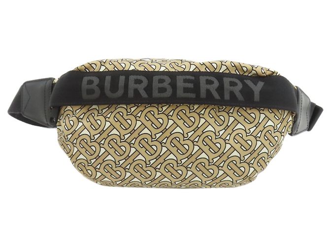 Borsa a tracolla Burberry TB Monogram Beige
