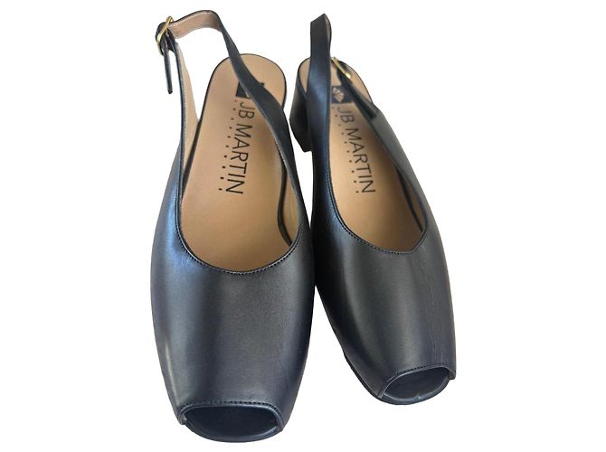 Sandali JB Martin in pelle nera