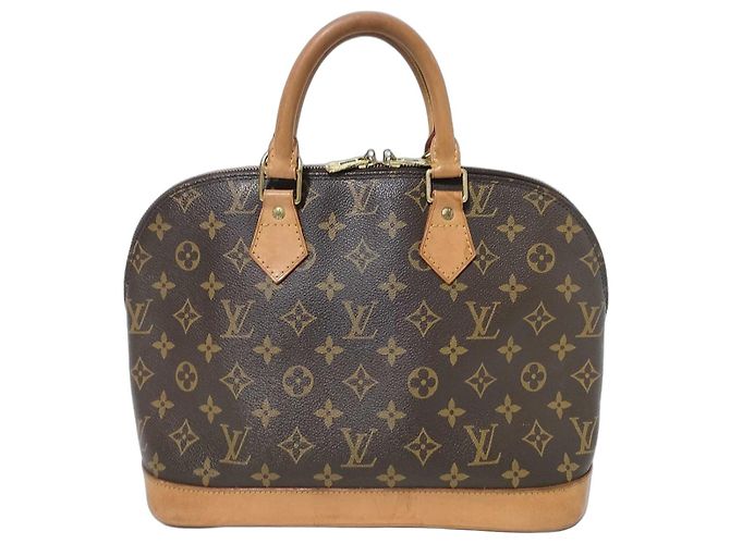 Sac à main Louis Vuitton Alma Monogram Canvas PM Marron