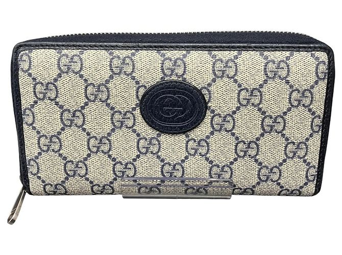 Cartera larga Gucci Interlocking G GG Supreme Beige