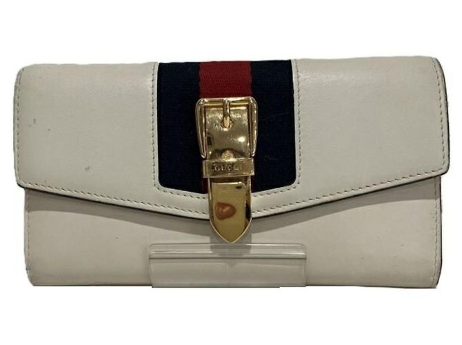 Carteira Long Sylvie da Gucci Cru