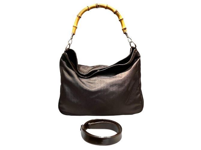 Borsa Gucci Bamboo - Pelle marrone
