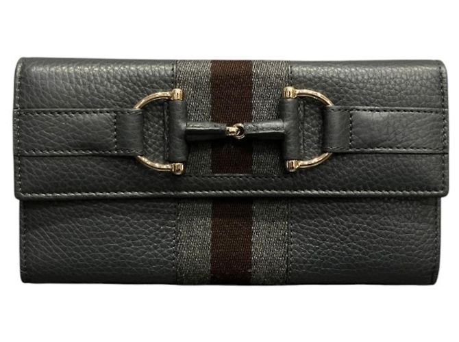Gucci Horsebit Leather Long Wallet
