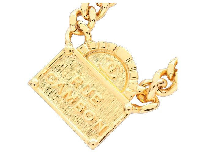 Collana CHANEL RUE CAMBON placcata oro D'oro