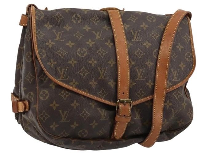 Louis Vuitton Saumur Monogram Canvas 35 Marron