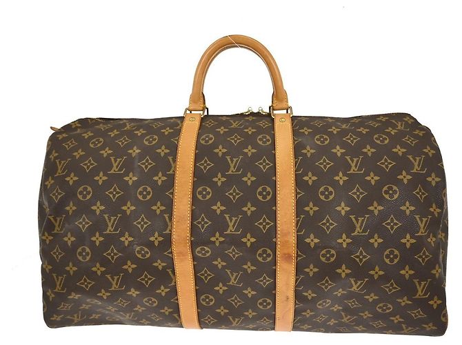 Louis Vuitton Keepall Monogram Canvas 55 Marrom